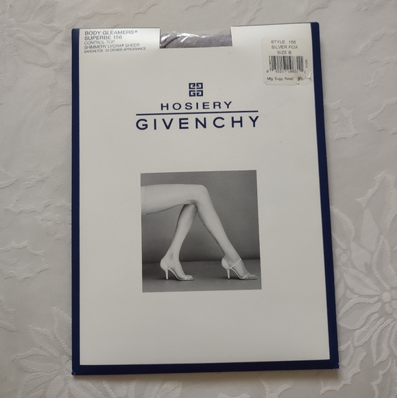 Givenchy Hosiery Silver Fox shimmery lycra luxury - Picture 1 of 8